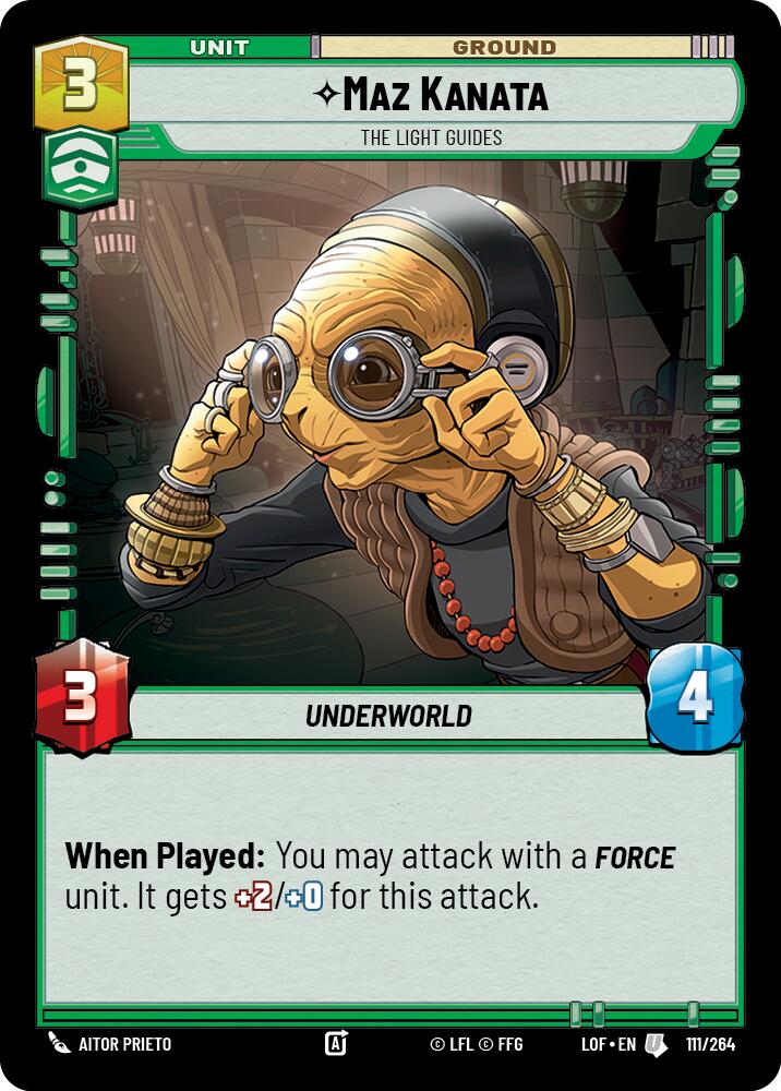 Maz Kanata - The Light Guides (111/264) (111/264) [Legends of the Force] | Deep Dive Games St. Marys