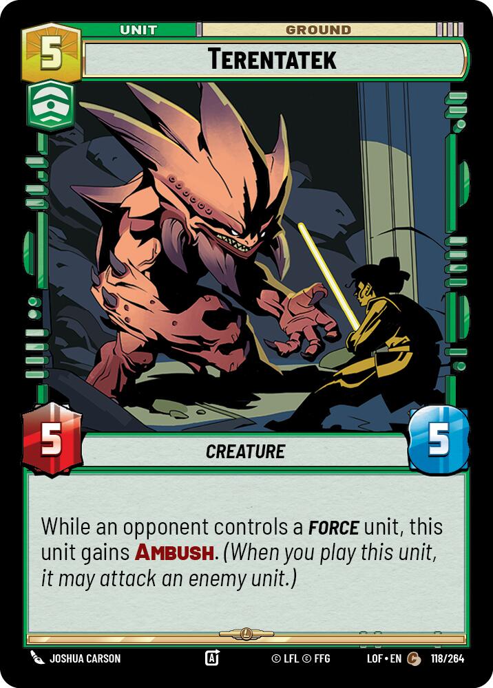 Terentatek (118/264) (118/264) [Legends of the Force] | Deep Dive Games St. Marys