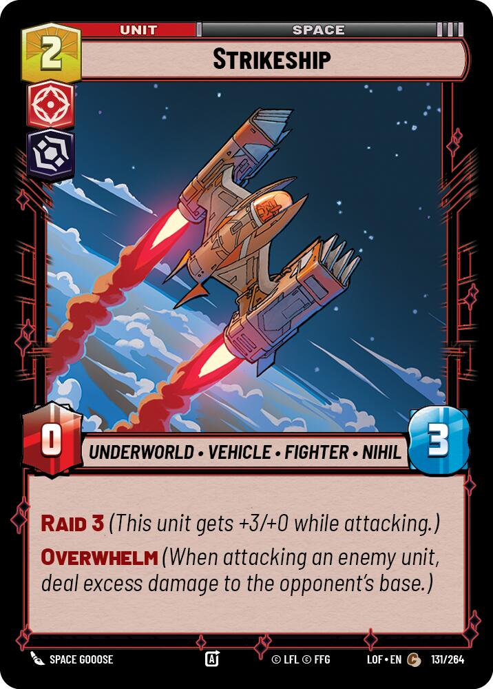 Strikeship (131/264) (131/264) [Legends of the Force] | Deep Dive Games St. Marys
