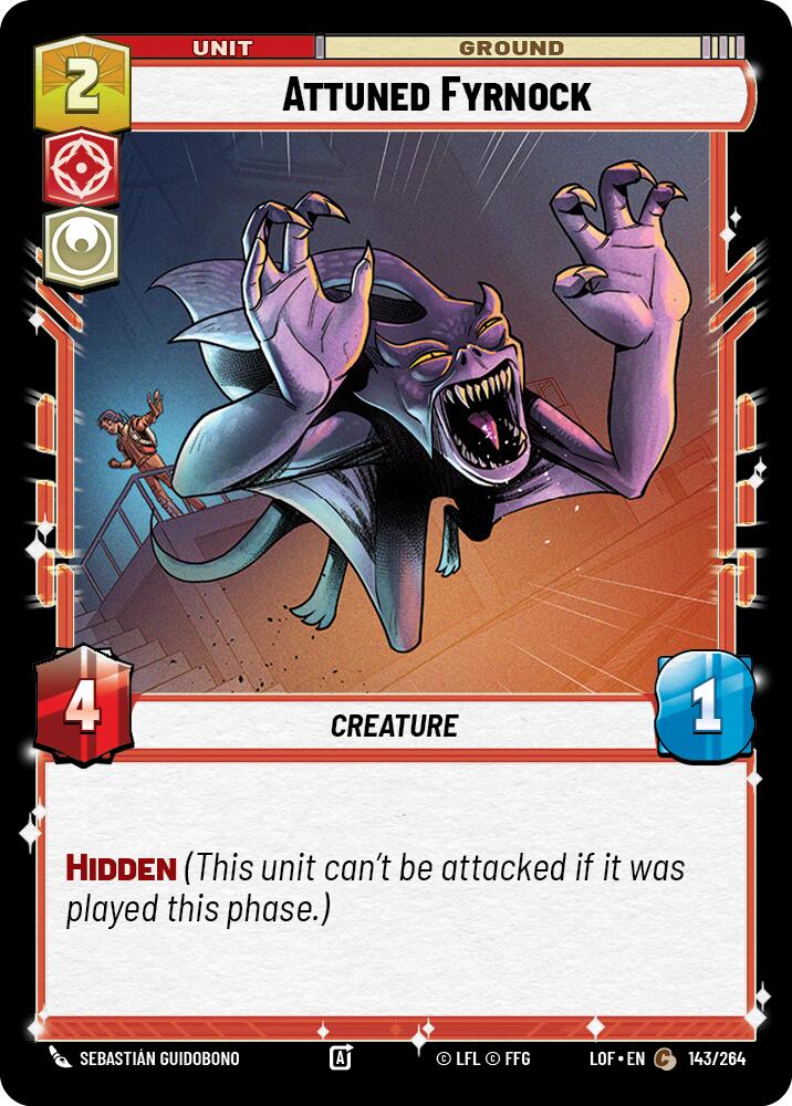 Attuned Fyrnock (143/264) (143/264) [Legends of the Force] | Deep Dive Games St. Marys
