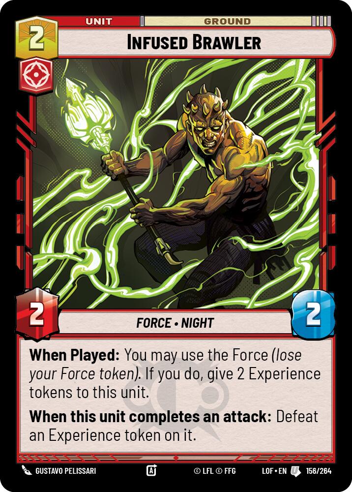 Infused Brawler (156/264) (156/264) [Legends of the Force] | Deep Dive Games St. Marys