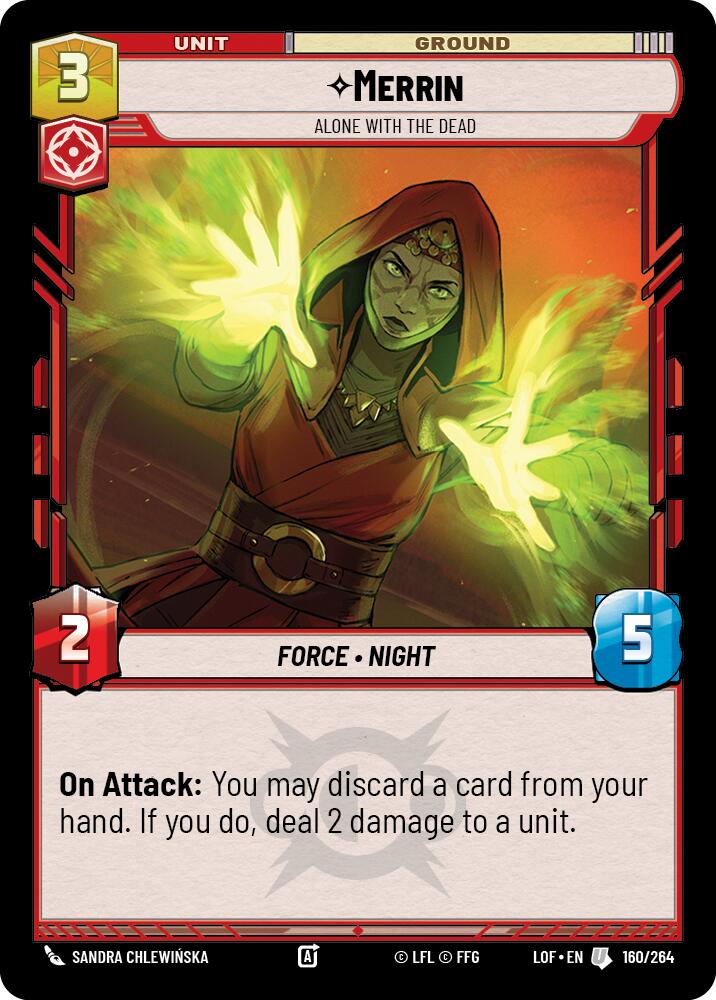 Merrin - Alone with the Dead (160/264) (160/264) [Legends of the Force] | Deep Dive Games St. Marys