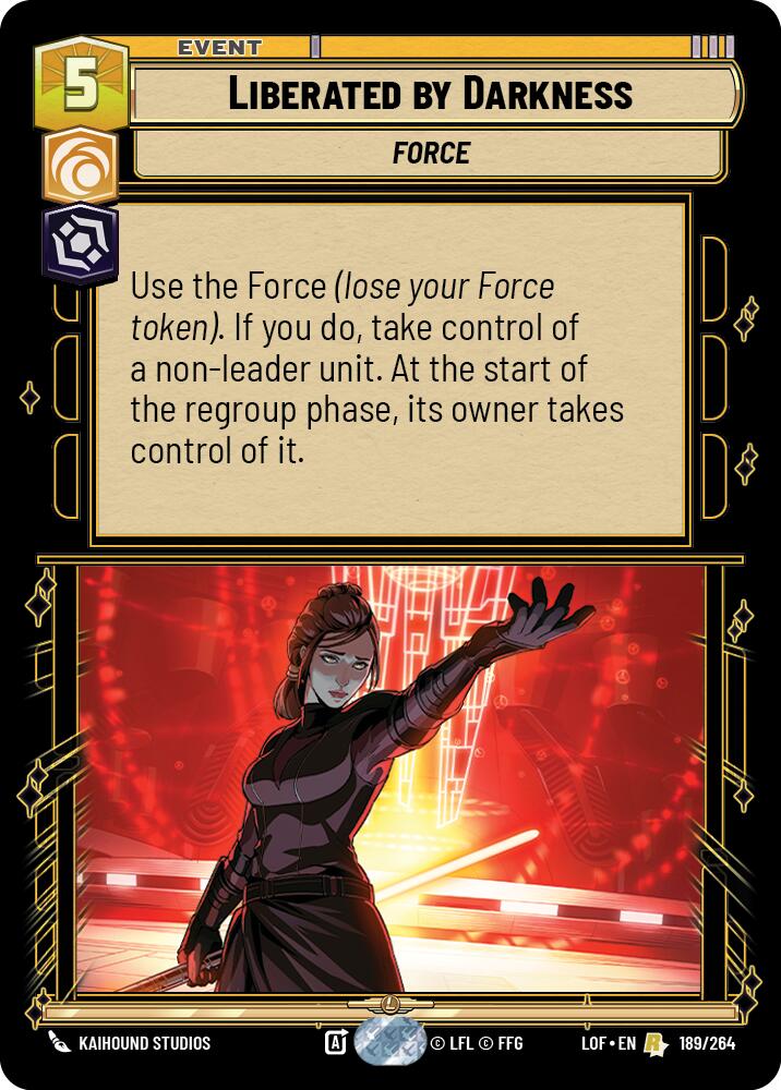 Liberated by Darkness (189/264) (189/264) [Legends of the Force] | Deep Dive Games St. Marys