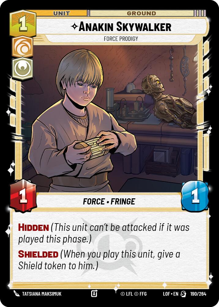 Anakin Skywalker - Force Prodigy (190/264) (190/264) [Legends of the Force] | Deep Dive Games St. Marys