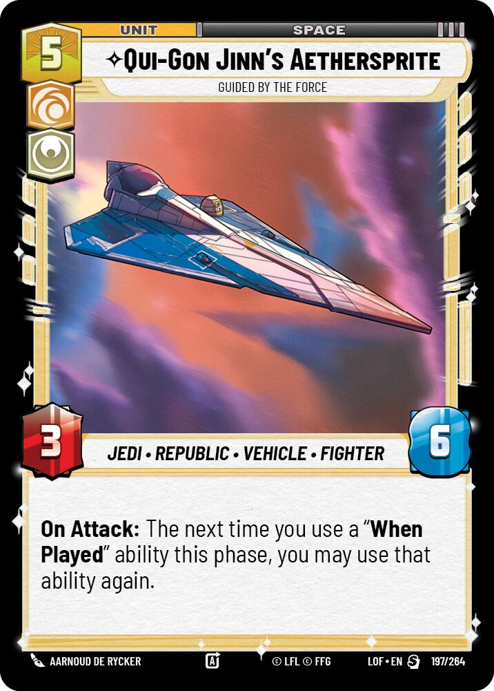 Qui-Gon Jinn's Aethersprite - Guided by the Force (197/264) (197/264) [Legends of the Force] | Deep Dive Games St. Marys