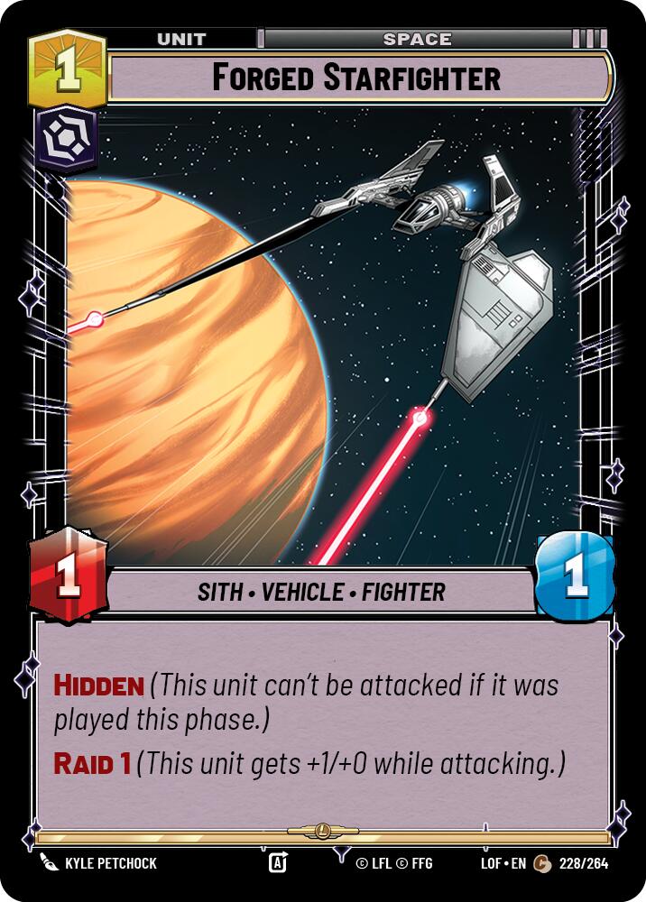 Forged Starfighter (228/264) (228/264) [Legends of the Force] | Deep Dive Games St. Marys