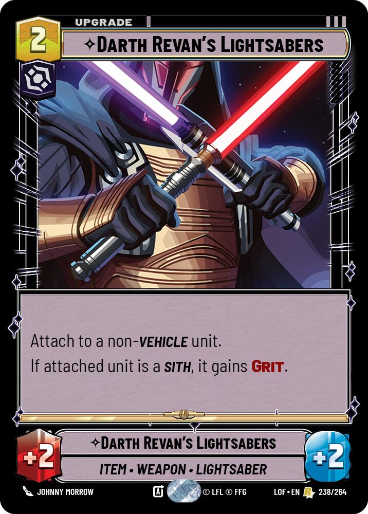 Darth Revan's Lightsabers (238/264) (238/264) [Legends of the Force] | Deep Dive Games St. Marys