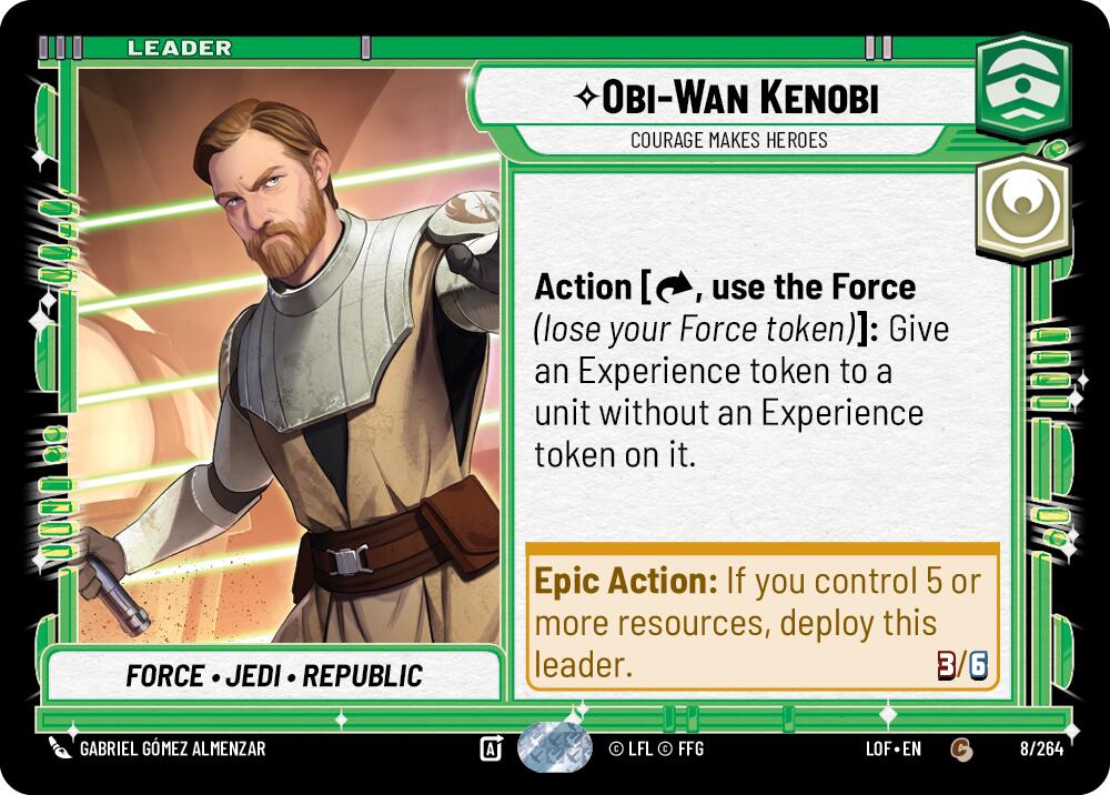 Obi-Wan Kenobi - Courage Makes Heroes (008/264) (008/264) [Legends of the Force] | Deep Dive Games St. Marys