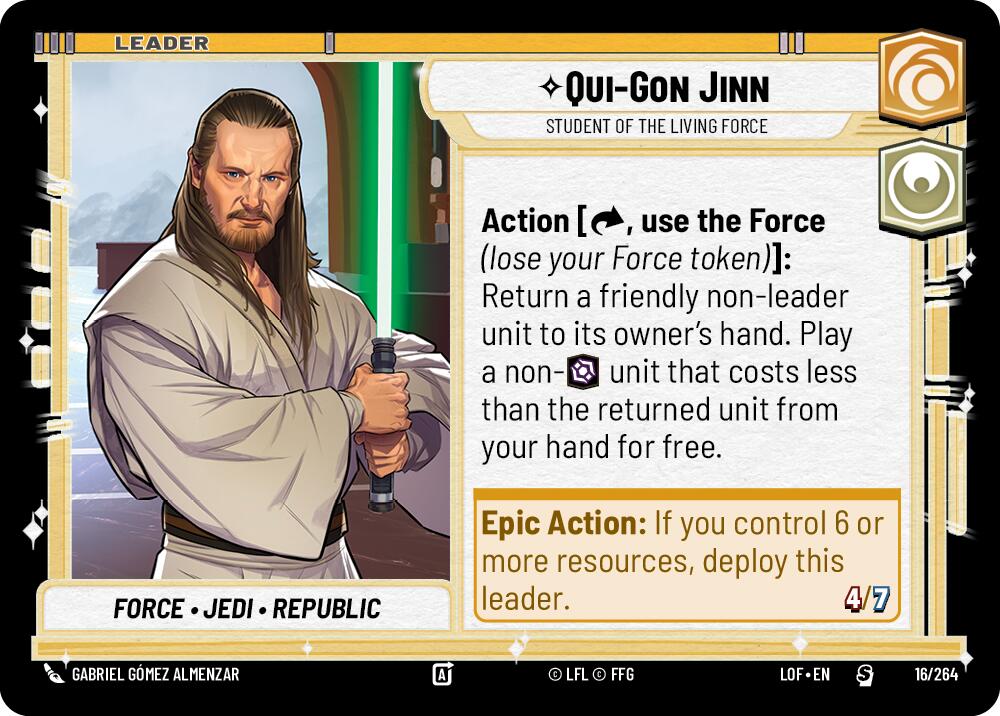 Qui-Gon Jinn - Student of the Living Force (016/264) (016/264) [Legends of the Force] | Deep Dive Games St. Marys