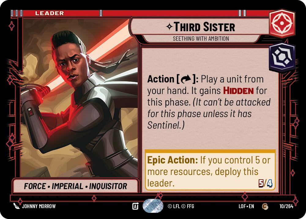Third Sister - Seething With Ambition (010/264) (010/264) [Legends of the Force] | Deep Dive Games St. Marys