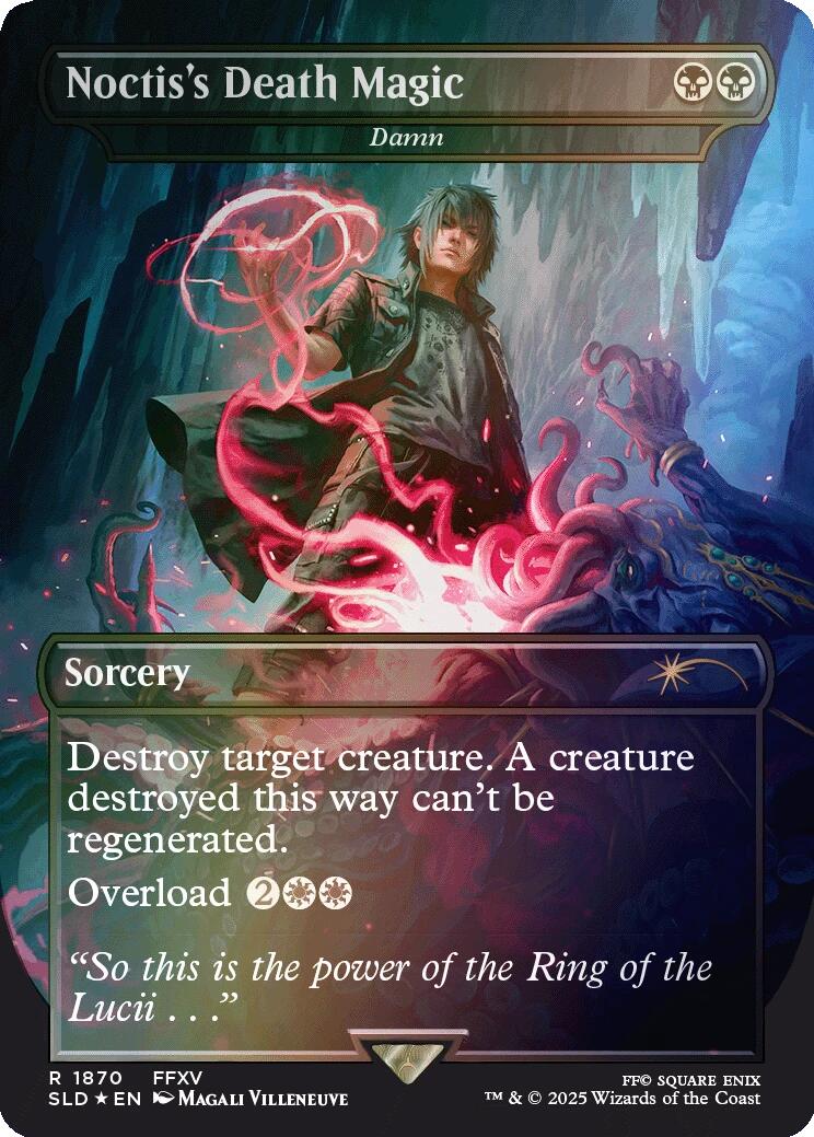 Noctis's Death Magic - Damn (Rainbow Foil) [Secret Lair Drop Series] | Deep Dive Games St. Marys