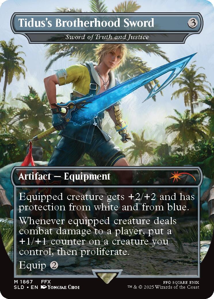Tidus's Brotherhood Sword - Sword of Truth and Justice [Secret Lair Drop Series] | Deep Dive Games St. Marys