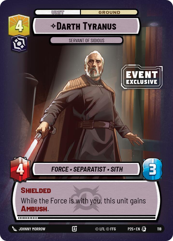 Darth Tyranus (118) - Servant of Sidious (118) [Miscellaneous] | Deep Dive Games St. Marys
