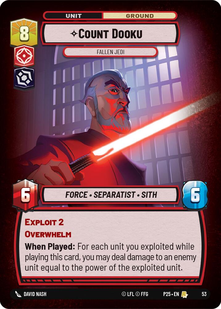 Count Dooku (53) - Fallen Jedi (53) [Store Showdown Promos] | Deep Dive Games St. Marys
