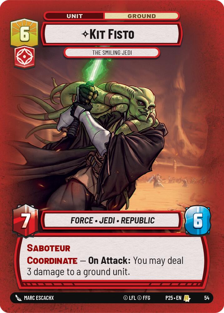 Kit Fisto (54) - The Smiling Jedi (54) [Store Showdown Promos] | Deep Dive Games St. Marys