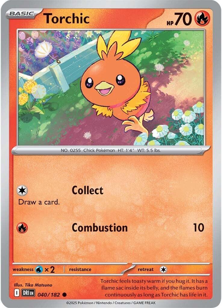 Torchic (040/182) [Scarlet & Violet: Destined Rivals] | Deep Dive Games St. Marys