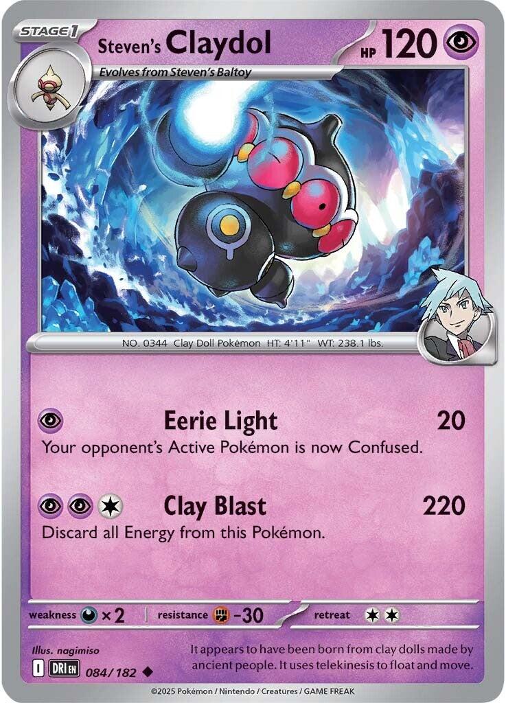 Steven's Claydol (084/182) [Scarlet & Violet: Destined Rivals] | Deep Dive Games St. Marys