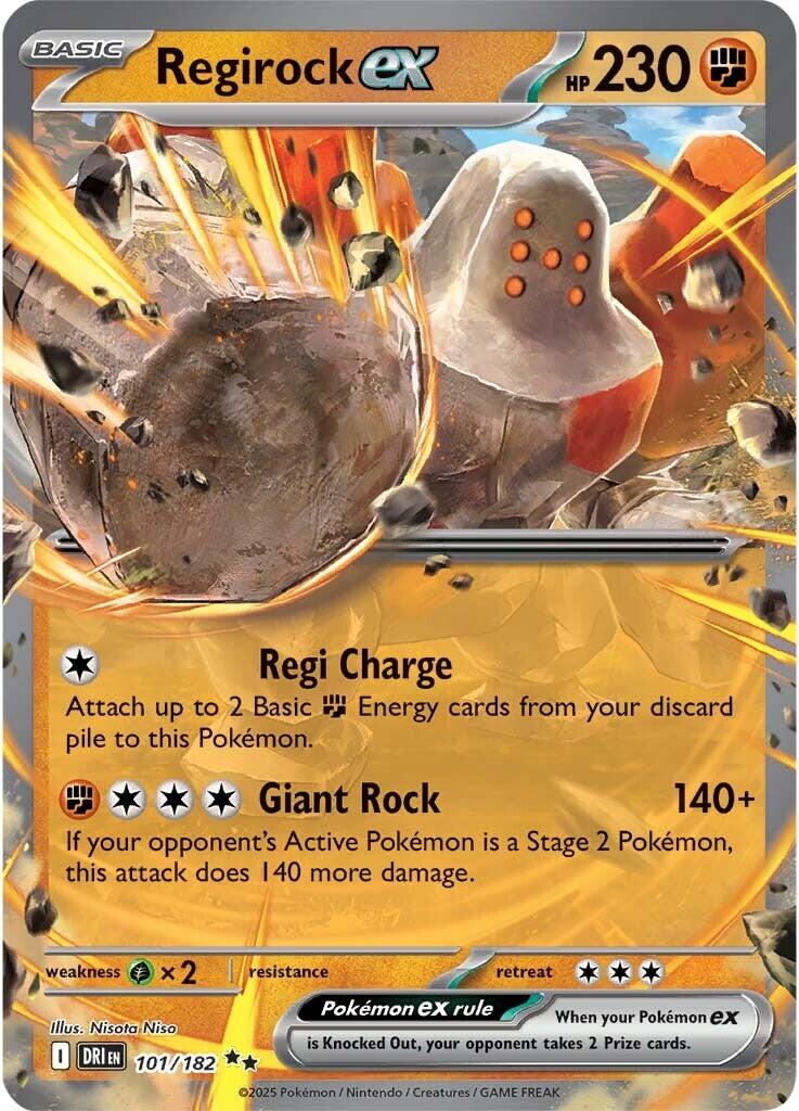Regirock ex (101/182) [Scarlet & Violet: Destined Rivals] | Deep Dive Games St. Marys