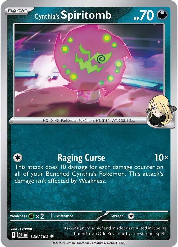 Cynthia's Spiritomb (129/182) [Scarlet & Violet: Destined Rivals] | Deep Dive Games St. Marys