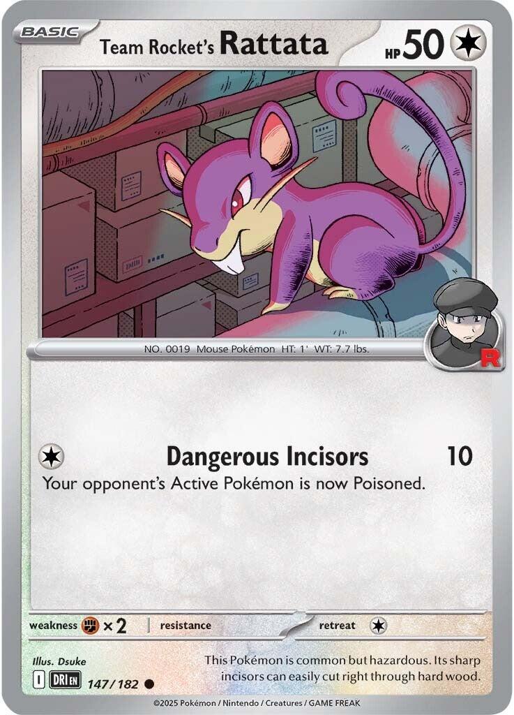 Team Rocket's Rattata (147/182) [Scarlet & Violet: Destined Rivals] | Deep Dive Games St. Marys