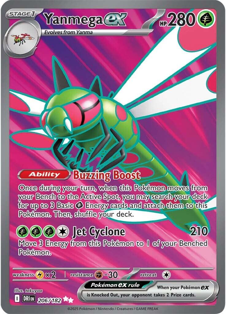 Yanmega ex (206/182) [Scarlet & Violet: Destined Rivals] | Deep Dive Games St. Marys