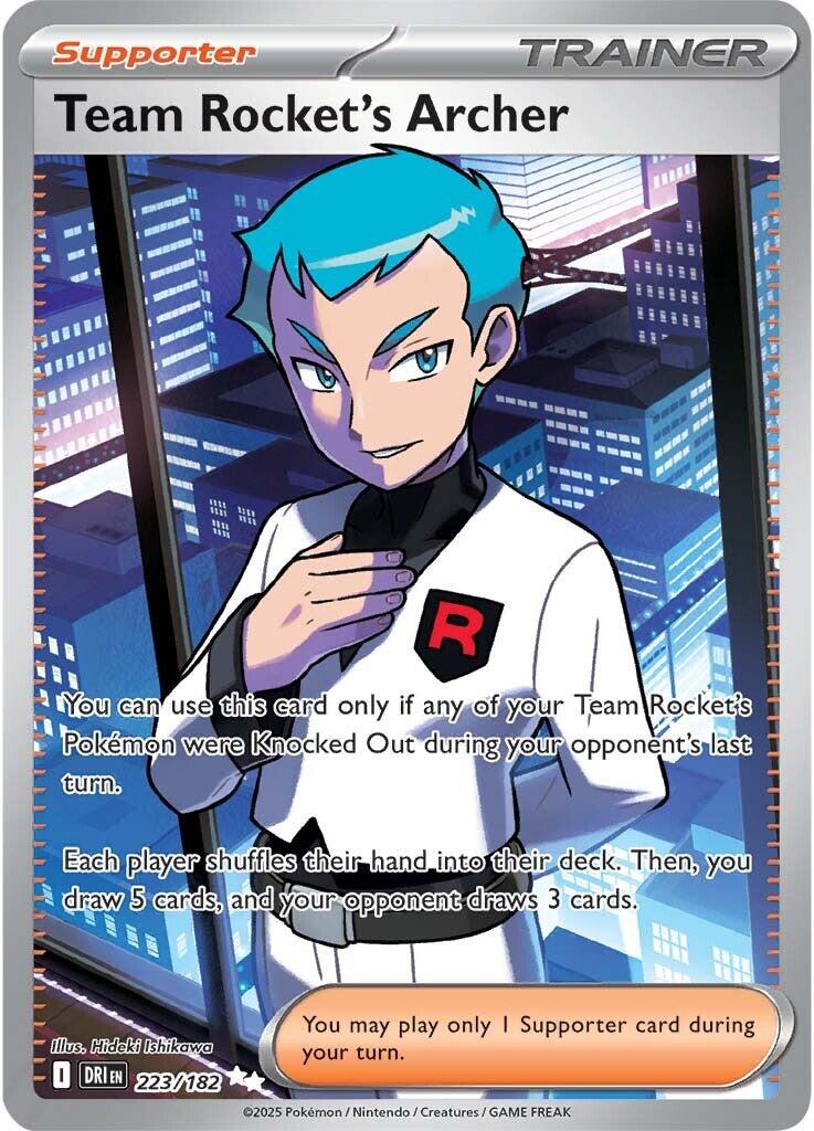 Team Rocket's Archer (223/182) [Scarlet & Violet: Destined Rivals] | Deep Dive Games St. Marys
