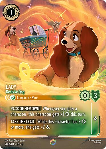 Lady - Decisive Dog (Enchanted) (205/204) [Reign of Jafar] | Deep Dive Games St. Marys