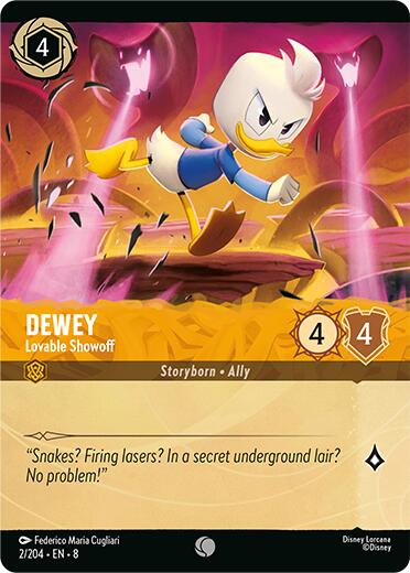 Dewey - Lovable Showoff (Cold Foil) (2/204) [Reign of Jafar] | Deep Dive Games St. Marys
