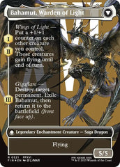 Dion, Bahamut's Dominant // Bahamut, Warden of Light (Borderless) (Surge Foil) [FINAL FANTASY] | Deep Dive Games St. Marys