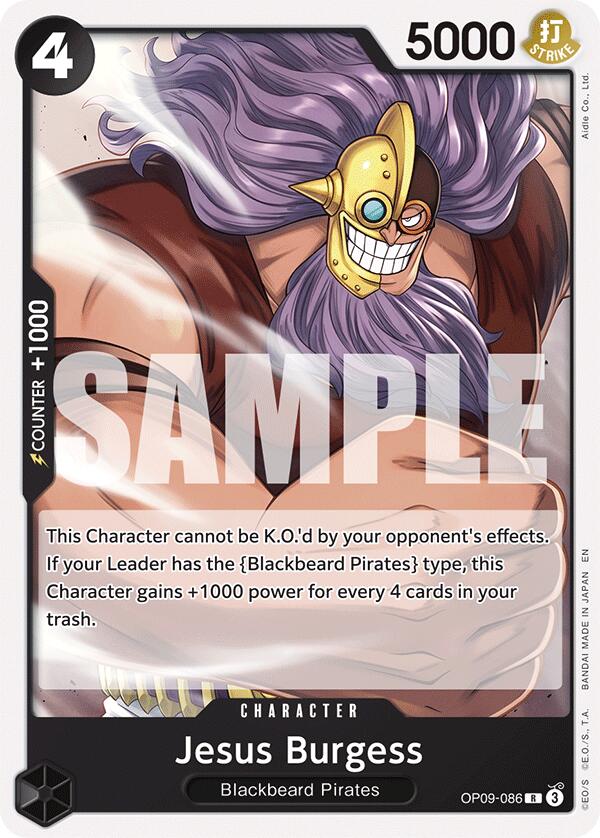 Jesus Burgess (Reprint) [Starter Deck: Black Marshall.D.Teach] | Deep Dive Games St. Marys