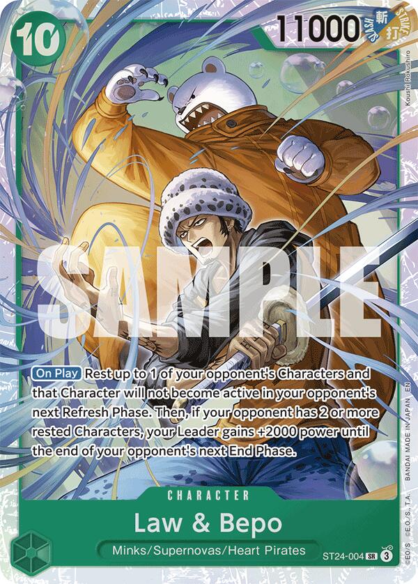 Law & Bepo [Starter Deck: GREEN Jewelry Bonney] | Deep Dive Games St. Marys