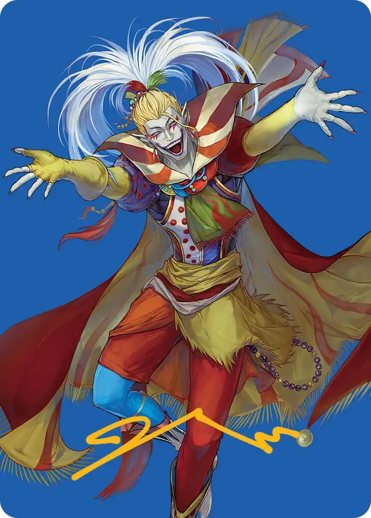 Kefka, Court Mage Art Card (Gold-Stamped Signature) [FINAL FANTASY Art Series] | Deep Dive Games St. Marys