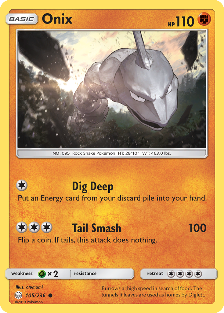 Onix (105/236) [Sun & Moon: Cosmic Eclipse] | Deep Dive Games St. Marys