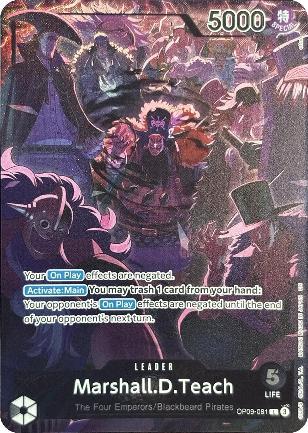 Marshall.D.Teach (English Version 2nd Anniversary Set) [One Piece Promotion Cards] | Deep Dive Games St. Marys