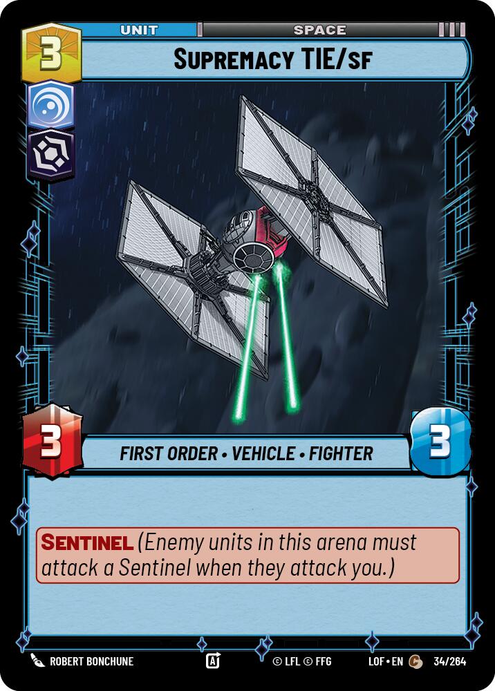 Supremacy TIE/sf (34/264) (34/264) [Legends of the Force] | Deep Dive Games St. Marys