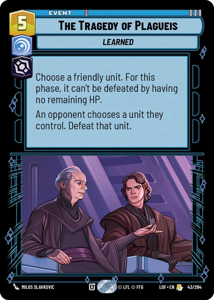 The Tragedy of Plagueis (43/264) (43/264) [Legends of the Force] | Deep Dive Games St. Marys