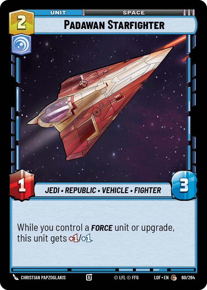 Padawan Starfighter (60/264) (60/264) [Legends of the Force] | Deep Dive Games St. Marys