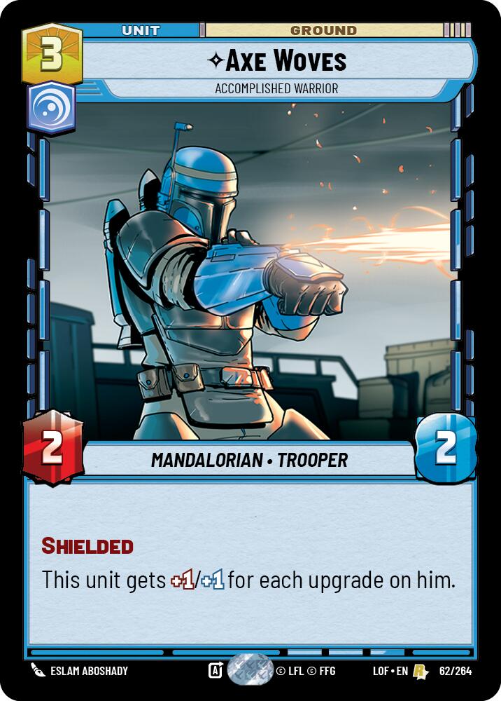 Axe Woves - Accomplished Warrior (62/264) (62/264) [Legends of the Force] | Deep Dive Games St. Marys