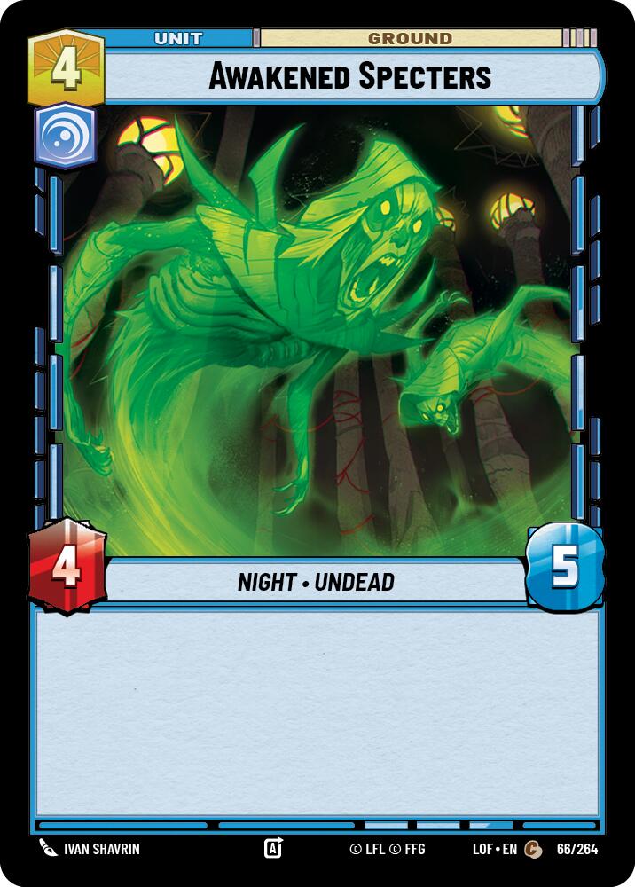Awakened Specters (66/264) (66/264) [Legends of the Force] | Deep Dive Games St. Marys