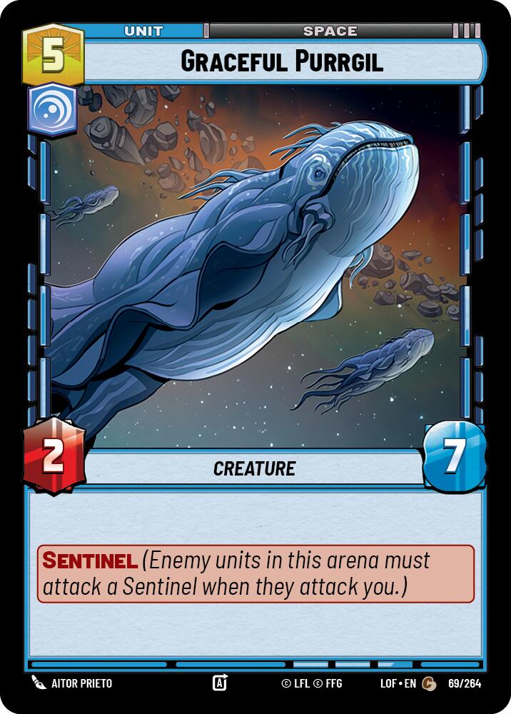 Graceful Purrgil (69/264) (69/264) [Legends of the Force] | Deep Dive Games St. Marys