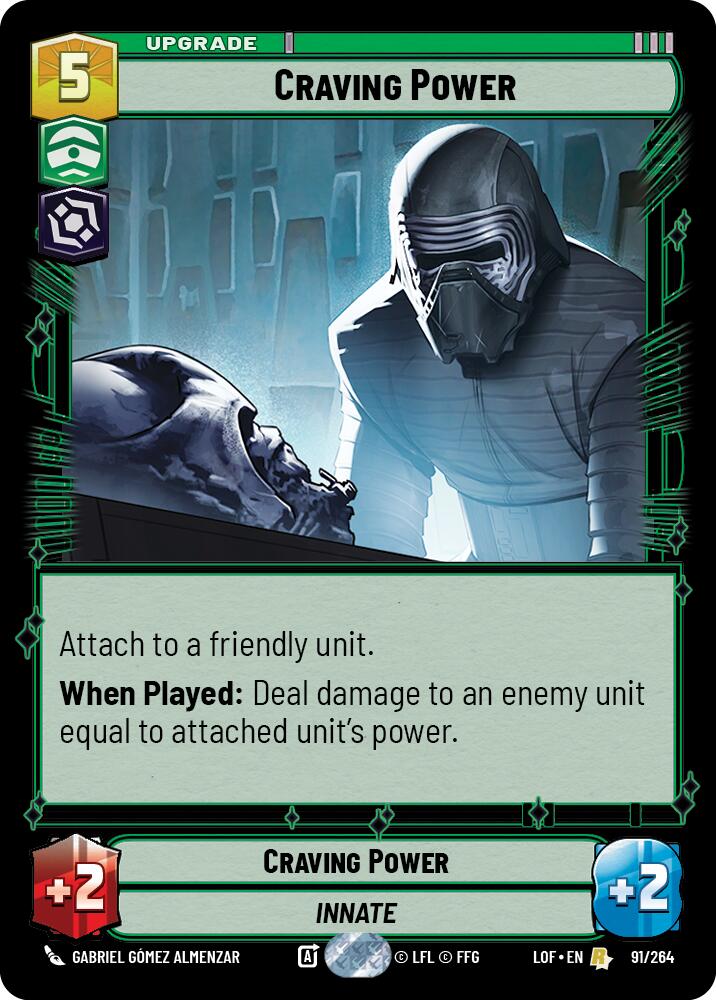 Craving Power (91/264) (91/264) [Legends of the Force] | Deep Dive Games St. Marys