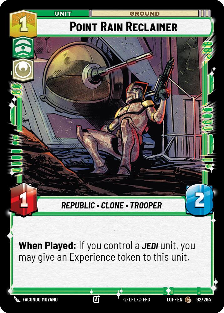 Point Rain Reclaimer (92/264) (92/264) [Legends of the Force] | Deep Dive Games St. Marys