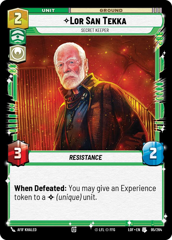 Lor San Tekka - Secret Keeper (95/264) (95/264) [Legends of the Force] | Deep Dive Games St. Marys