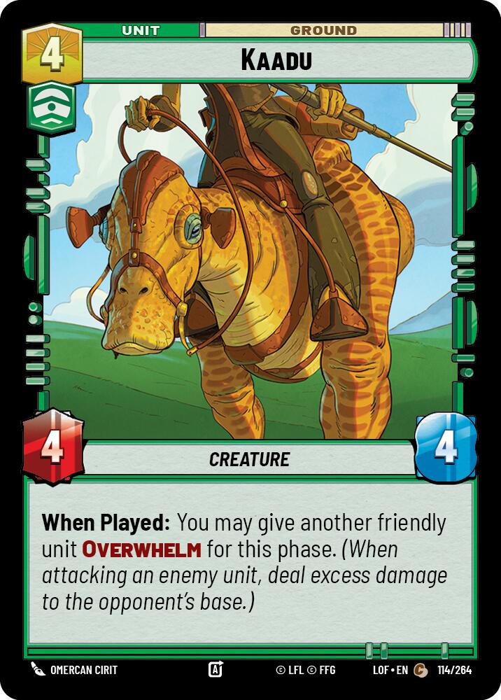 Kaadu (114/264) (114/264) [Legends of the Force] | Deep Dive Games St. Marys