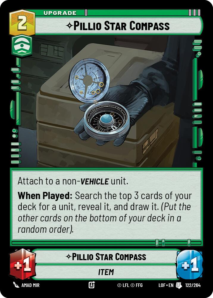 Pillio Star Compass (122/264) (122/264) [Legends of the Force] | Deep Dive Games St. Marys