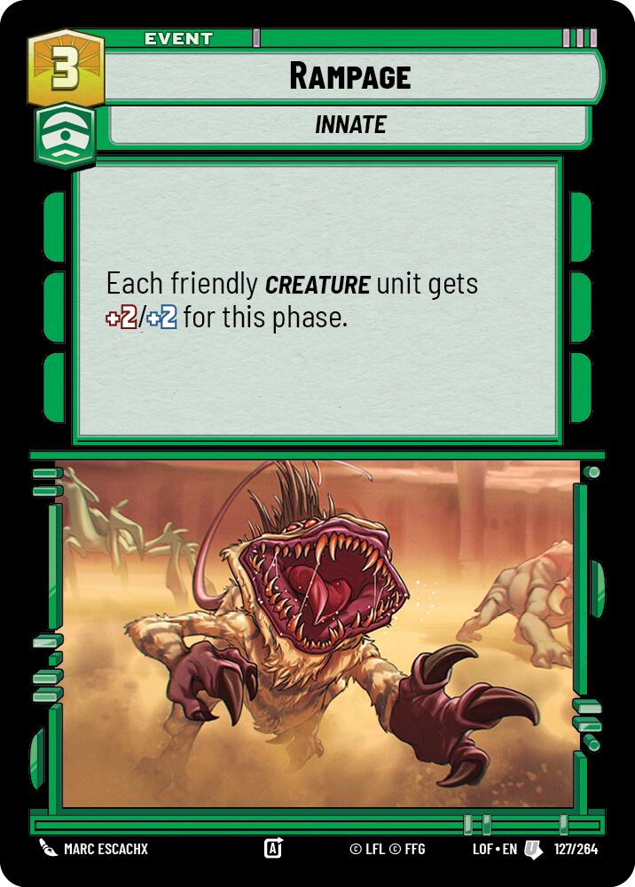 Rampage (127/264) (127/264) [Legends of the Force] | Deep Dive Games St. Marys