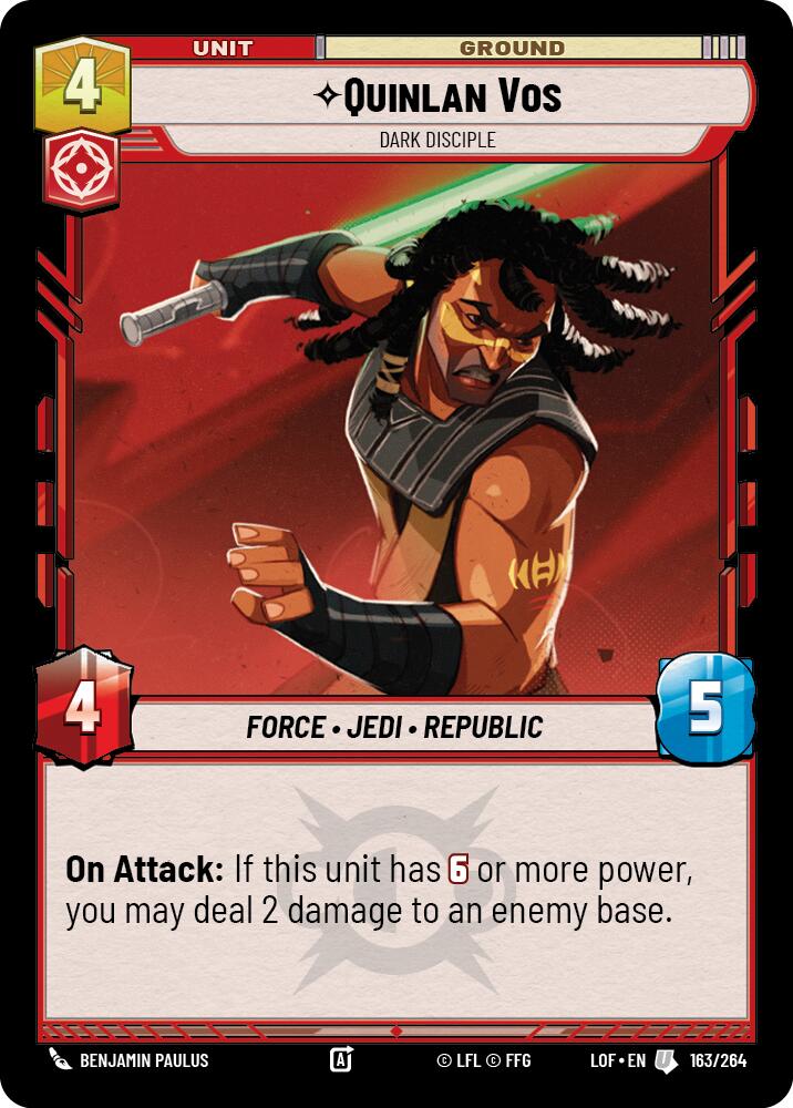 Quinlan Vos - Dark Disciple (163/264) (163/264) [Legends of the Force] | Deep Dive Games St. Marys