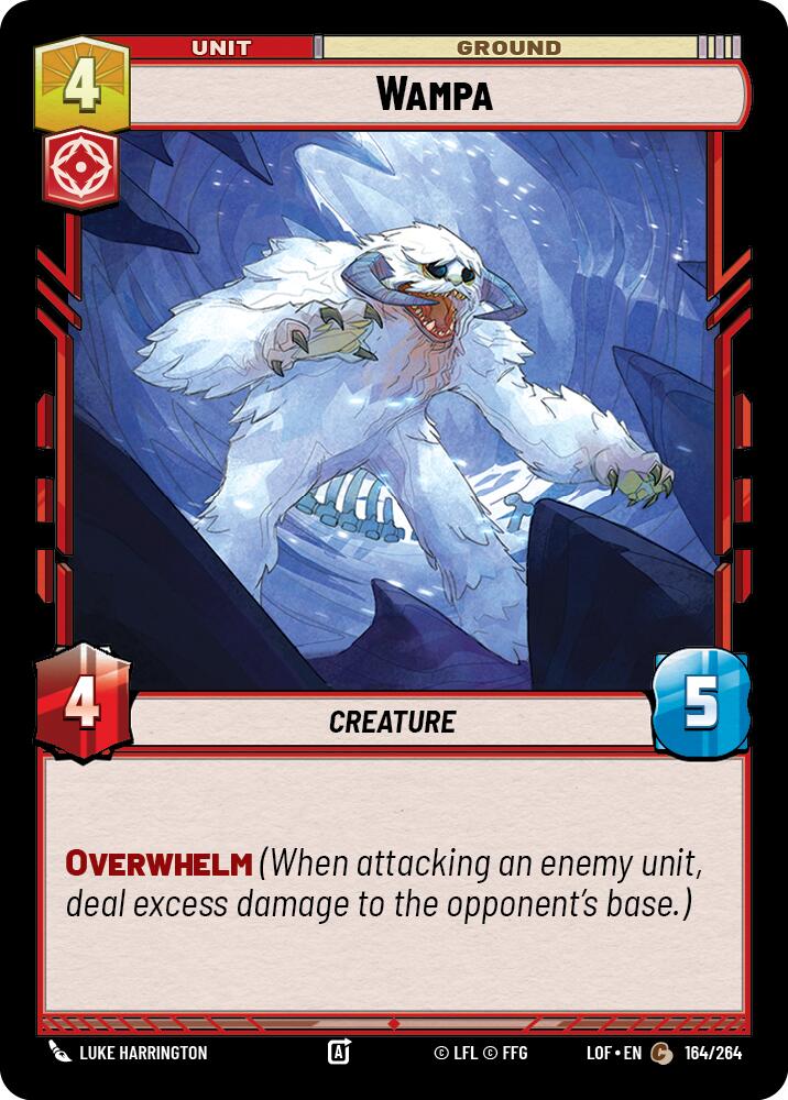 Wampa (164/264) (164/264) [Legends of the Force] | Deep Dive Games St. Marys