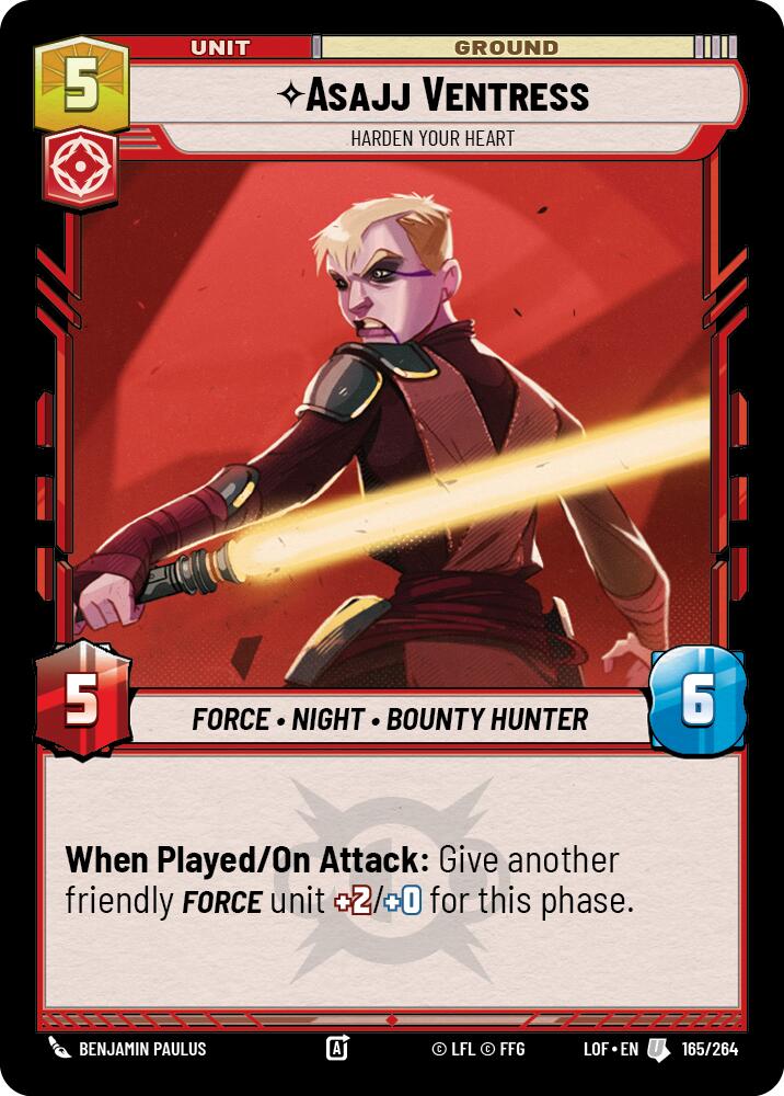 Asajj Ventress - Harden Your Heart (165/264) (165/264) [Legends of the Force] | Deep Dive Games St. Marys
