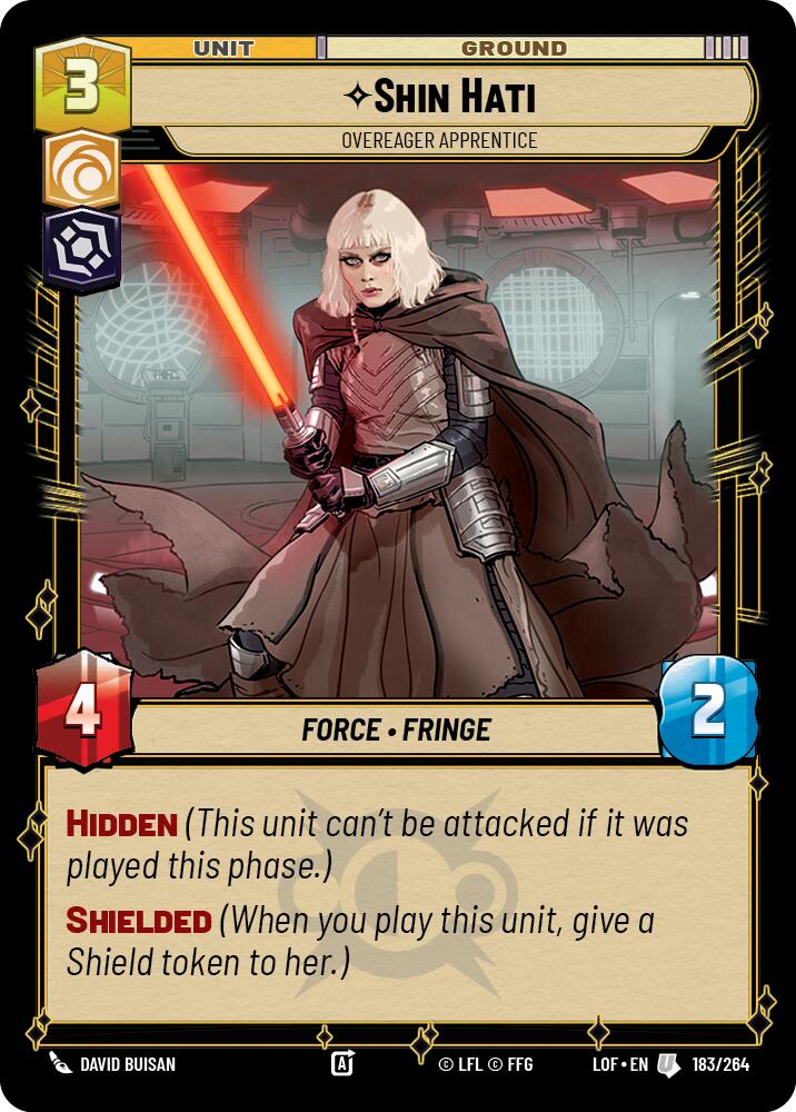 Shin Hati - Overeager Apprentice (183/264) (183/264) [Legends of the Force] | Deep Dive Games St. Marys